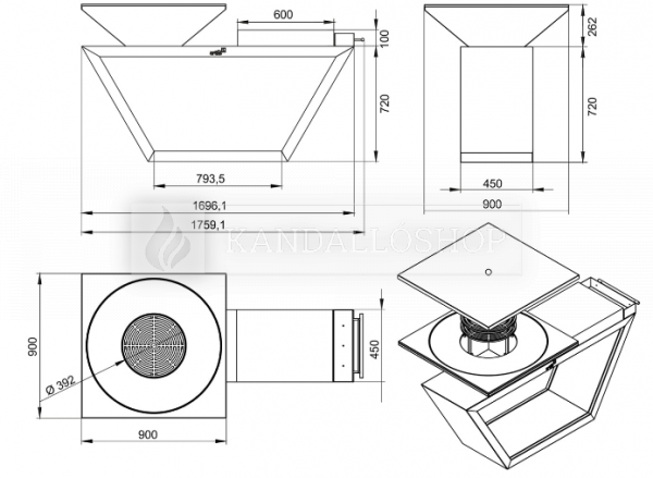 Kerti grill Artiss G4 a grillezés szerelmeseinek grafit kandalloshop
