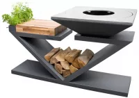Kerti grill Artiss G5 modern dizájnal grafit