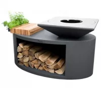 Kerti grill Artiss G3 rakodó hellyel grafit
