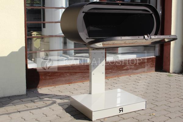 Rocal D-8 modern kandallókályha acélból kandalloshop