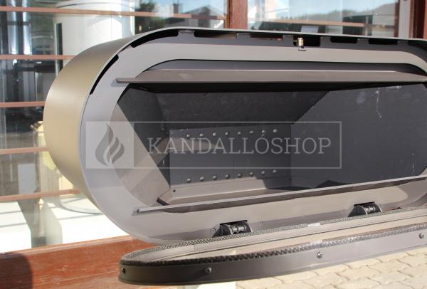 Rocal D-8 modern kandallókályha acélból kandalloshop