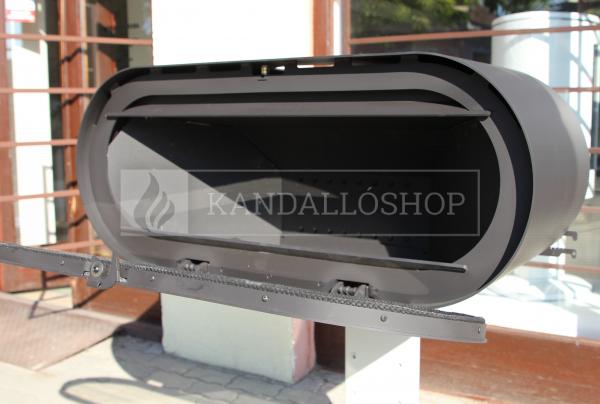 Rocal D-8 modern kandallókályha acélból kandalloshop