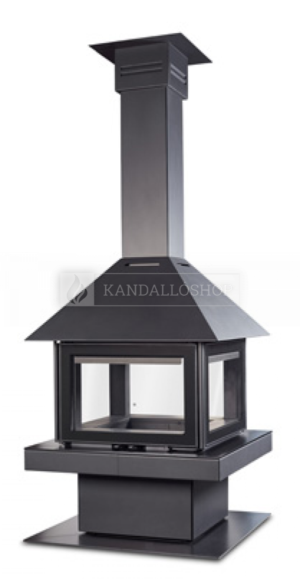 Rocal Giselle-90 modern kandallókályha acélból kandalloshop