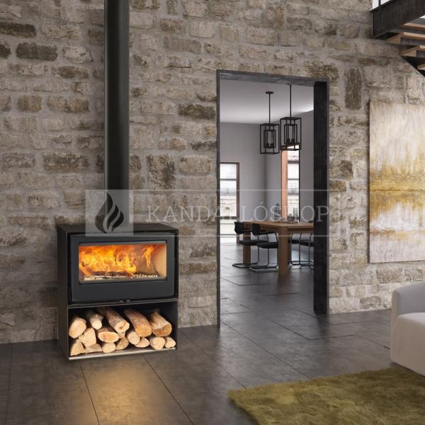 Rocal Habit 80 + T kandallókályha dizájnos ajtóval kandalloshop