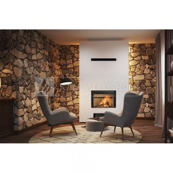 Rocal G350 egyenes kandallóbetét acélból kandalloshop