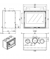 Rocal ARc 70 A modern kandallóbetét acélból kandalloshop