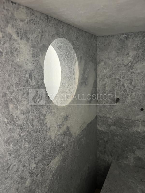 Norsk Kleber Merethe 160 hőtárolós kandallókályha vermikulit tűztérrel és oldalsó üveg opcióval kandalloshop