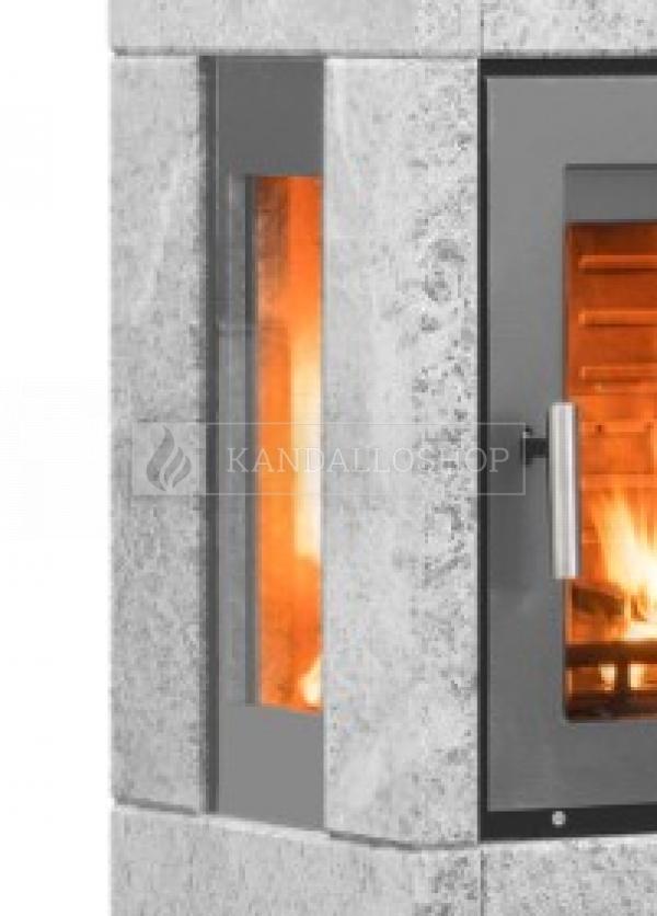 Norsk Kleber Octo 5 exkluzív kandallókályha vermikulit tűztérrel és szögletes dizájnnal kandalloshop