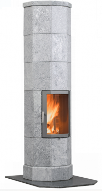 Norsk Kleber Octo 6 prémium kandallókályha vermikulit tűztérrel és szögletes dizájnnal