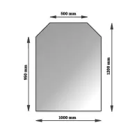 Hatszög gránit lap 1000x1200 mm