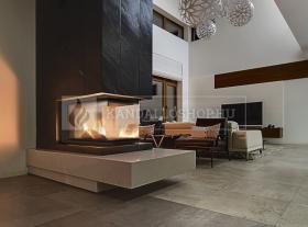 Három oldali kandalló liftes tolóajtóval kandalloshop